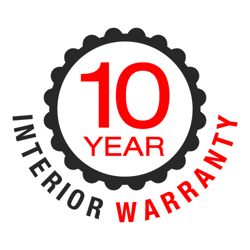 10 Year Interior Warranty
